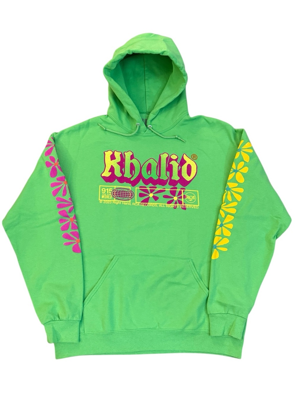 Khalid 915 To The World 2023 Tour Hoodie Unisex Large Concert Merch